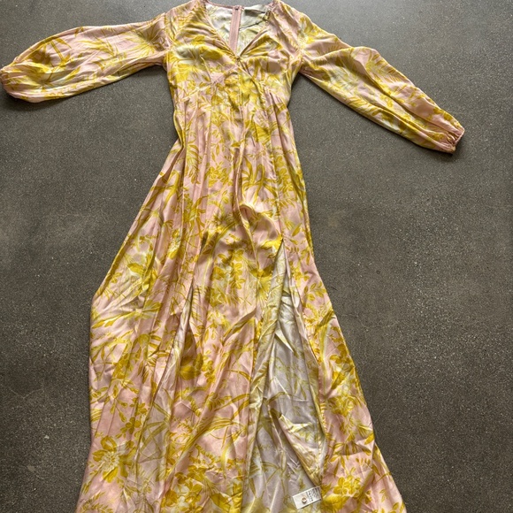 Zimmermann golden Silk Maxi Dress - Picture 5 of 9